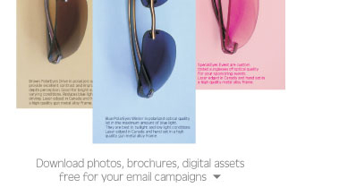Download photos, brochures, digital assets free for your email campaigns